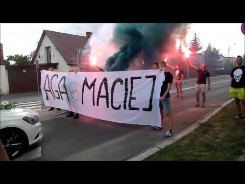 Brama weselna kibiców Startu Pruszcz,  22.08.2015r