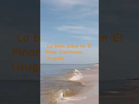 Una mañana en la playa de El Pinar en Canelones, Uruguay.