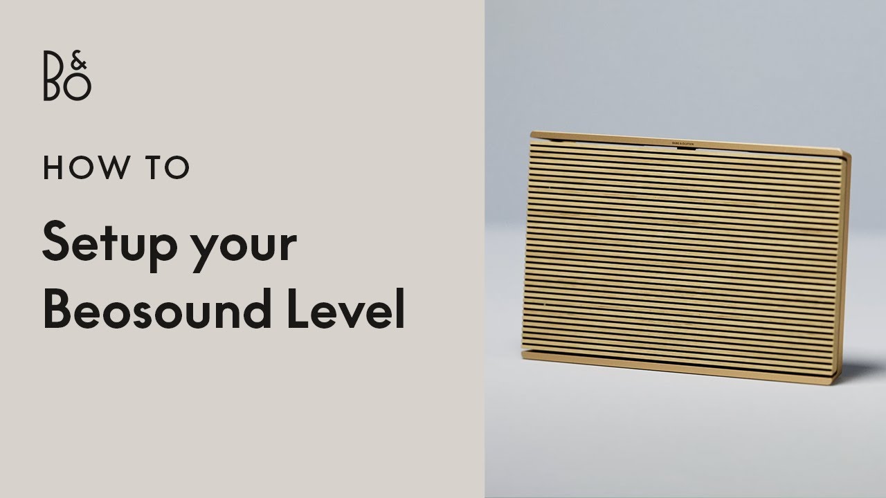 video Giá Treo Tường B&O Beosound Level Wall Bracket 0