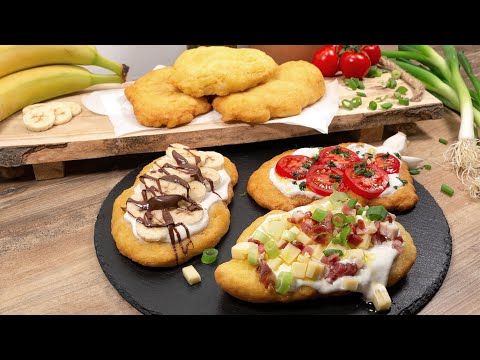 Lángos – Ungarische Kartoffel-Hefeteigfladen