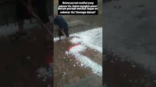 Download lagu Hujan es batu yang gegerkan warga#shorts# mp3