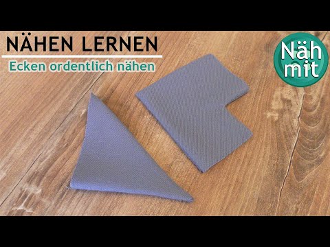 Stoffecken sauber nähen | Nähen lernen | Näh mit mir