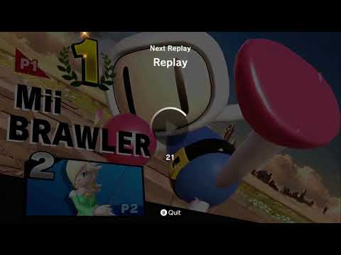 SSBU: Mii Brawler (3332) vs Rosalina and Luma - Tourney
