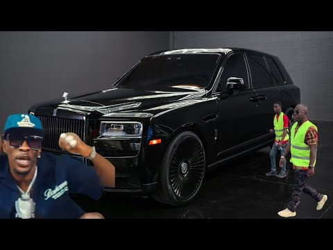 Exclusive Video! Shatta Wale Finally Clears His Customized Rolls Royce Culinan At Tema Harbour
