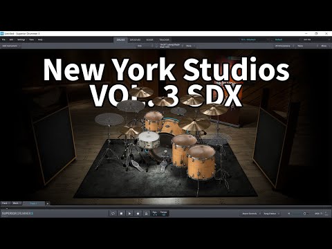 Toontrack Superior Drummer 3 New York Studios VOL. 3 SDX All Presets Demo