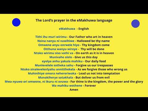 The Lord's Prayer in eMakhuwa