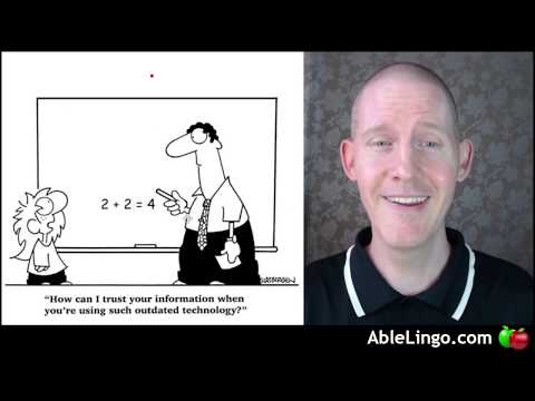 🍏 Old Technology | Cartoon Analysis | Improve Your English Vocabulary