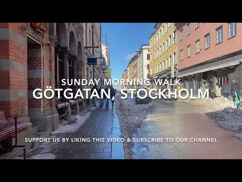 Stockholm Walks: Götgatan | Street for Shopping, Bar-Hopping, Cozy Restaurants | Longest street | 4K