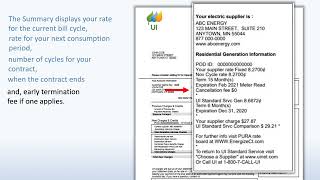 Archive: Understand Your Electric Bill from United Illuminating