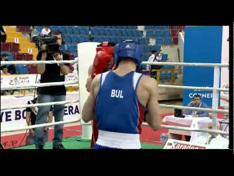 Light Fly (49kg) Final - Pehlivan (TUR) vs Aleksandrov (BUL) -2012 European Olympic Qualifying Event