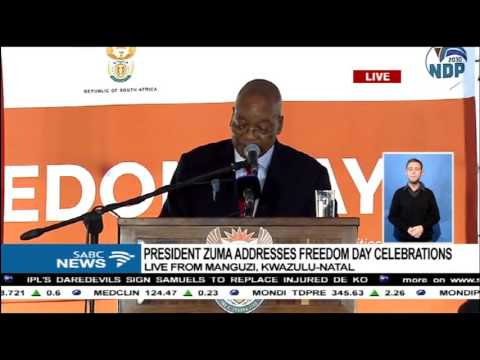 President Jacob Zuma speech on 2017 Freedom Day celebrations