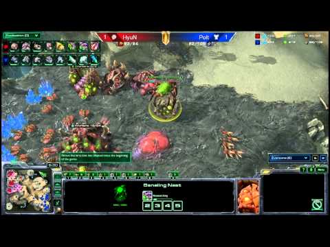 TvZ Polt vs Hyun g3 Bo5 Starcraft 2 720p HD polski komentarz Heart of the Swarm