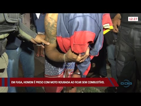 Homem é preso com moto roubada ao ficar sem combustível durante fuga 08 04 2021
