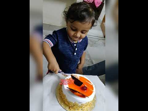 Cake Cutting Video || Kids love to cut the cake at any moment #CakeCutting || Vrishank's Life Style