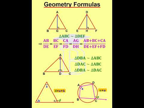 Geometry Formulas