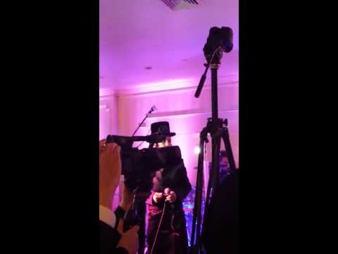 Yitzy rosenger singing at his own bar mitzvah with  Freilach Band and Shira Choir