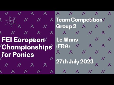 🔴 LIVE | Dressage Team Competition Group 2 - FEI European Championships for Ponies