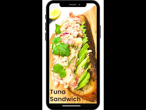 10 minutes Healthy Tuna Sandwich | Open faced Sandwich | Absolutely Addictive #shorts