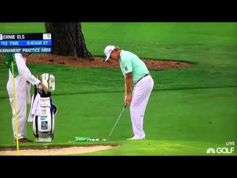 Ernie Els   Chipping   Pitching Practice Area 2015 Masters