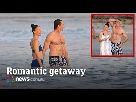 Hugh Jackman and Sutton Foster hit the beach in Costa Rica