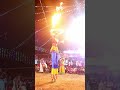 கரகாட்டத்தில் நெருப்பு வித்தை காட்ட�