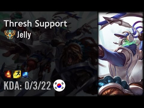 Thresh Support vs Soraka - Jelly - KR Challenger Patch 6.9