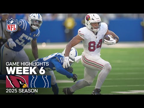 Arizona Cardinals vs. Indianapolis Colts Game Highlights | NFL 2025 Season Week 6