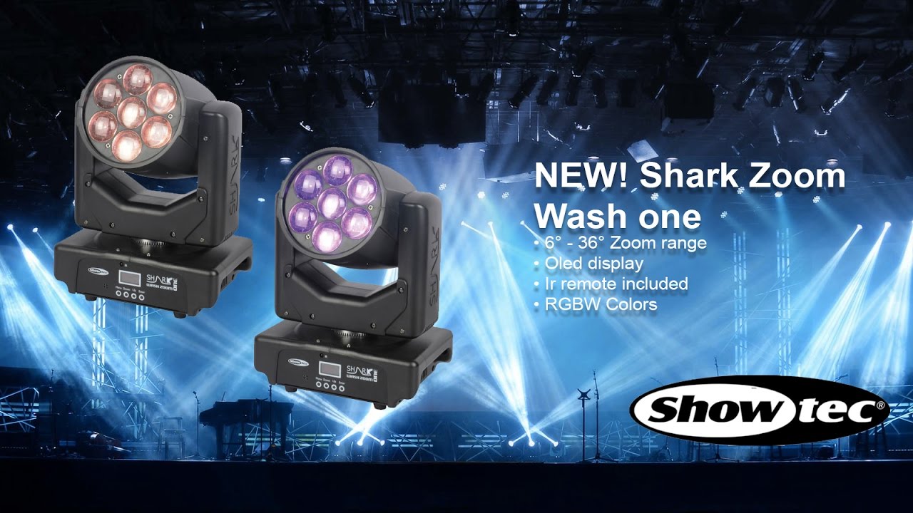 Showtec Shark Zoom Wash One. Productcode: 45021.