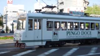 preview picture of video '土佐電気鉄道外国電車 はりまや橋電停到着 Toden 910 series tramcar'