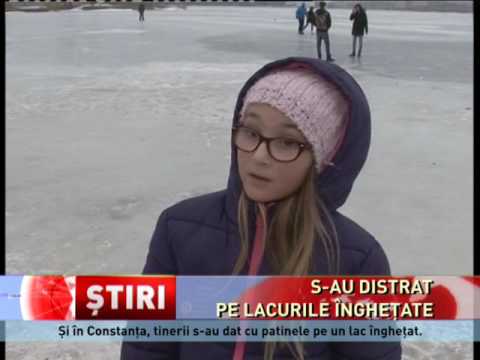 Mai mulți șoferi inconștienți s-au distrat cu mașinile pe lacurile înghețate