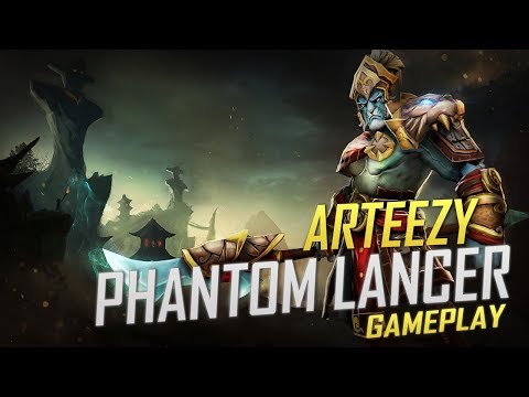 Arteezy playing Phantom Lancer (Gameplay)