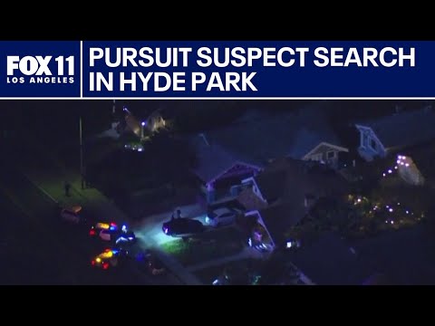 Pursuit suspects on the run in Hyde Park