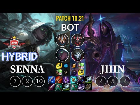 APK HyBrid Senna vs Jhin Bot - KR Patch 10.21