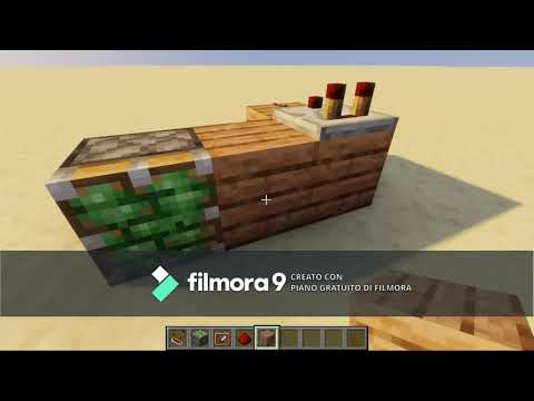Come fare un passaggio segreto con la crafting table -Minecraft