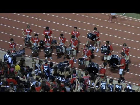 2019.09.06 Westmoore Drum Line & Tuba Dance (Westmoore vs Moore)
