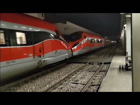 Frecciarossa 1000 in composizione doppia sul FR 9532 Napoli C.le-Torino P.N. a Torino Porta Susa