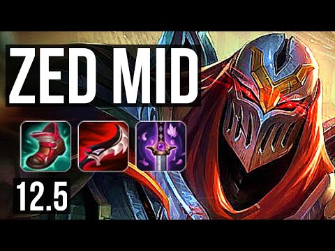 ZED vs LISSANDRA (MID) | 7 solo kills, 700+ games, 1.3M mastery | KR Master | 12.5