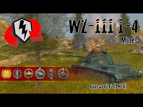 World of Tanks Blitz Replays - WZ-111 1-4 at Mines w/ Rayray4141 [PNCR]