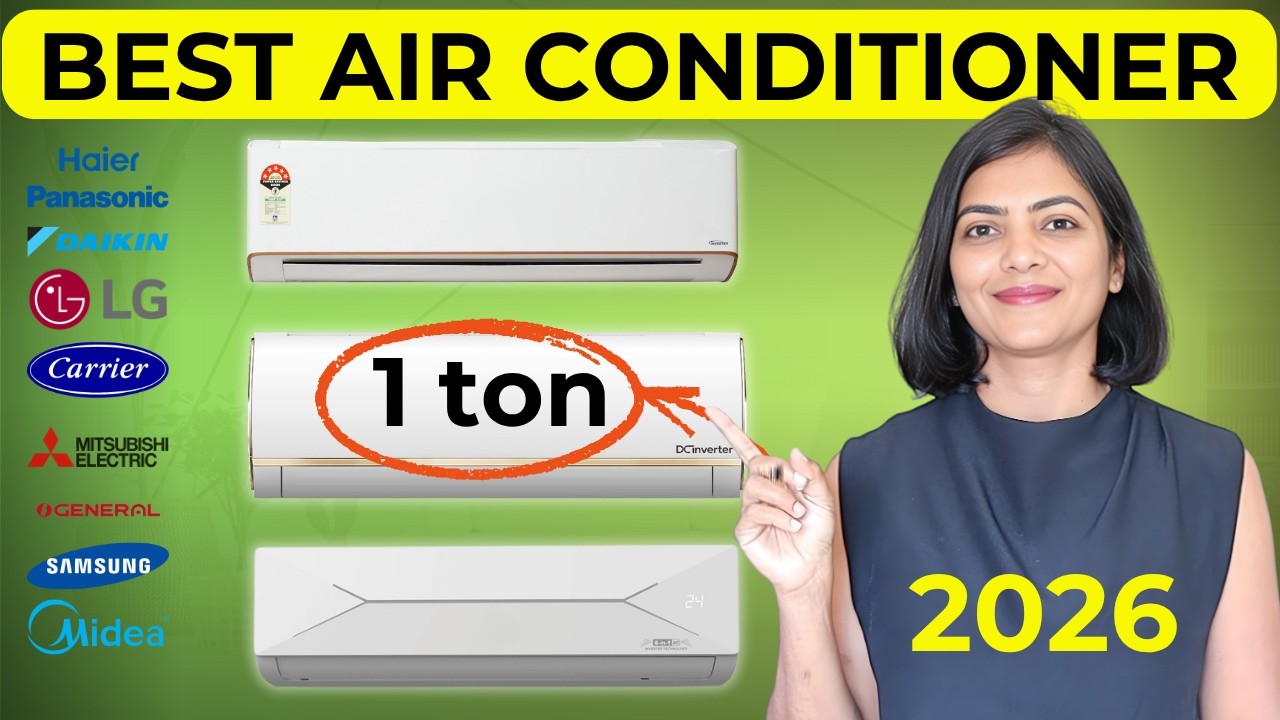 Best AC 2026 | 1 Ton Air Conditioner | LG vs Samsung vs Panasonic vs Daikin