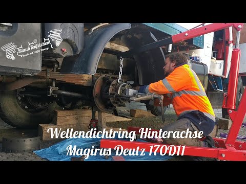 Reparatur Wellendichtring Magirus Deutz 170D11 Hinterachse /selber Schrauben/Ausbau/Allradwohnmobil