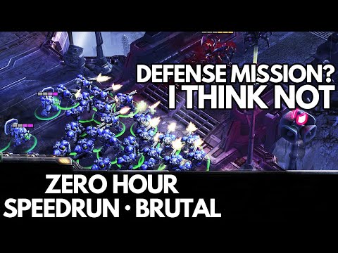 StarCraft 2 WoL - Mission 3 (Zero Hour) - Speedrun (Brutal)
