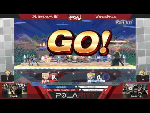 CFL Smackdown 112 WiiU - Ewok41 (Cloud) vs Tumultus (ZSS) - Losers Quarters