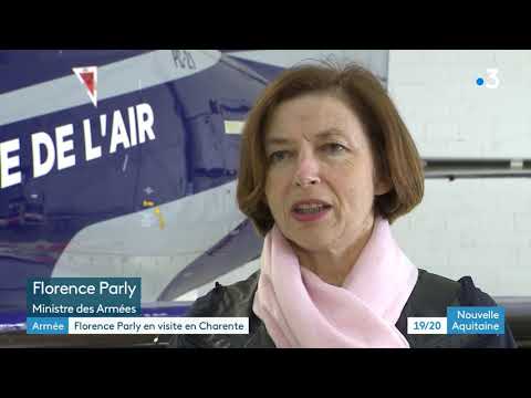 Cognac : la ministre des Armées, Florence Parly en visite à la base aérienne 709