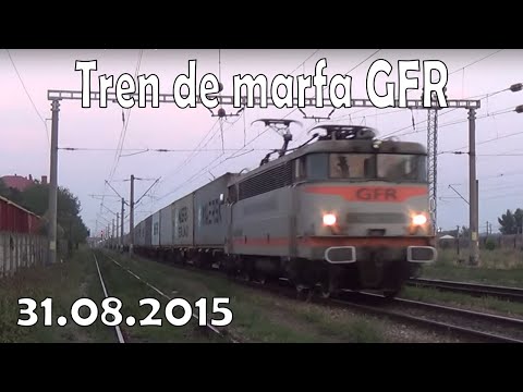 Tren de marfa GFR trece pe directa prin Suceava - 31.08.2015