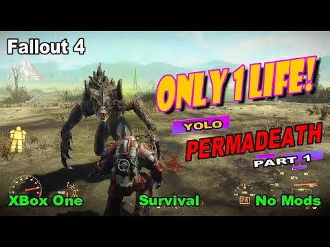 Fallout 4 Permadeath challenge, Survival No Mods YOLO Part 1 Concord