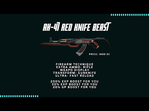CFPH: AK - 47 RED KNIFE BEAST GAMEPLAY & REVIEW
