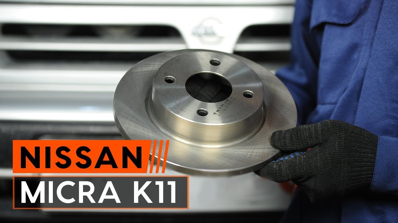 Πώς να αλλάξετε δισκόπλακες εμπρός σε Nissan Micra K11 - Οδηγίες αντικατάστασης