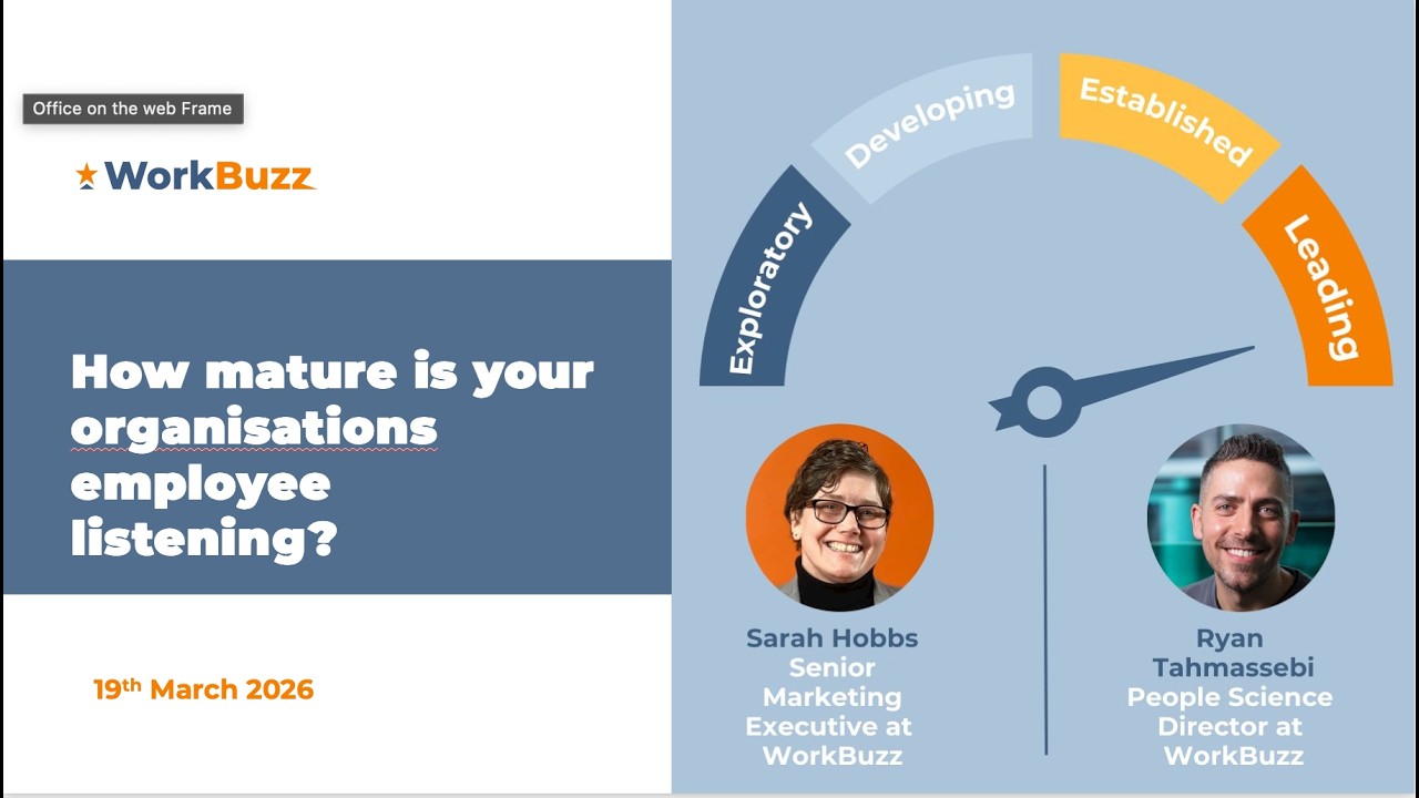 Watch the employee listening maturity webinar recording
