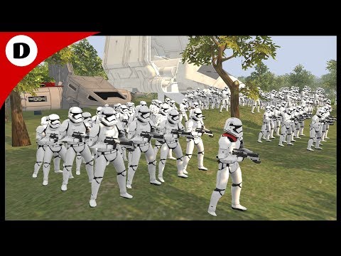 FIRST ORDER ASSAULT ON REBEL RADIO BASE - Men of War: Star Wars Mod