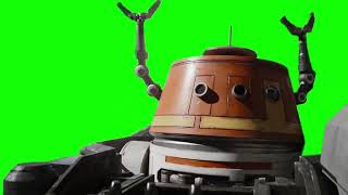 Chopper flexing green screen